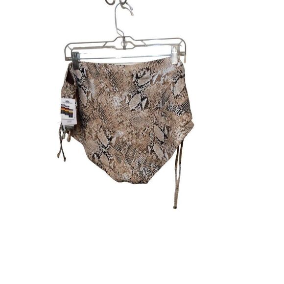 Time & Tru Snake Print Bikini Bottom X 24-26 Tan - Picture 2 of 3